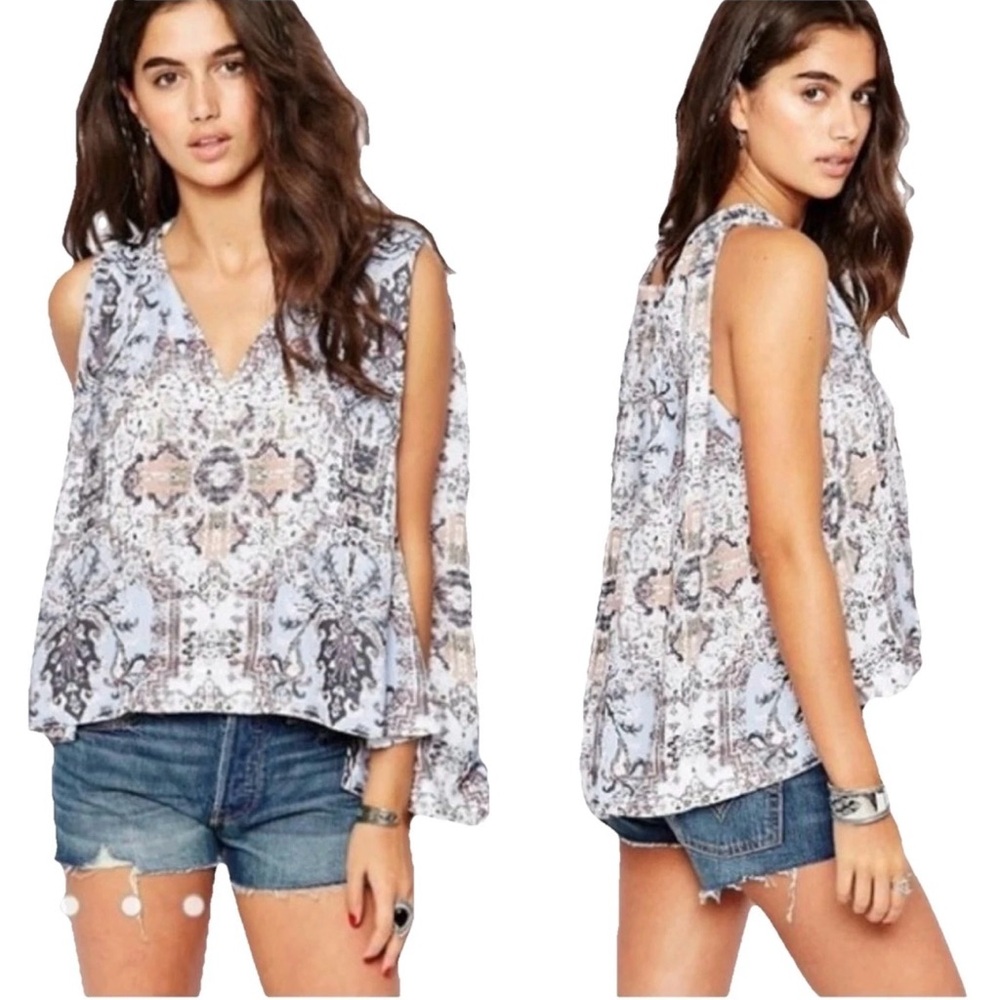 NWT Free People Darcy Pearl Comb Tank Top Size XS